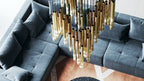 Ovynira Chandelier Tige en Or - Neutralighting