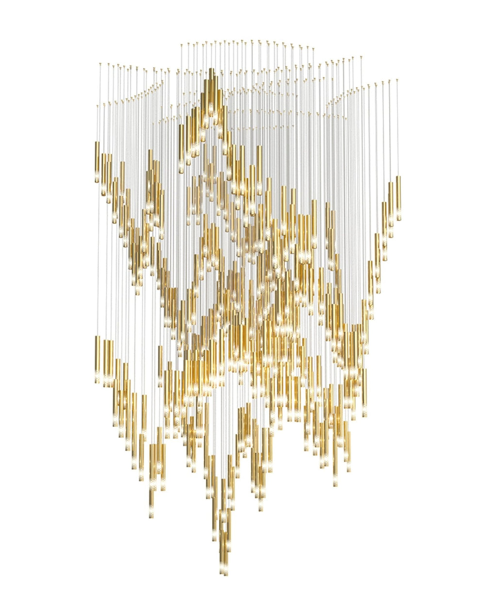 Ovynira Chandelier Tige en Or - Neutralighting