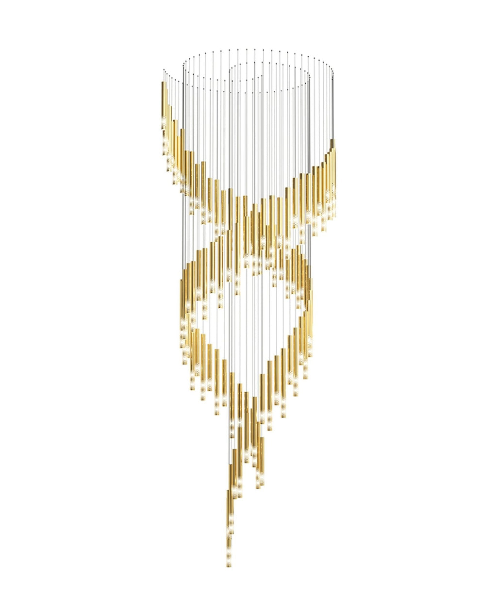 Ovynira Chandelier Tige en Or - Neutralighting