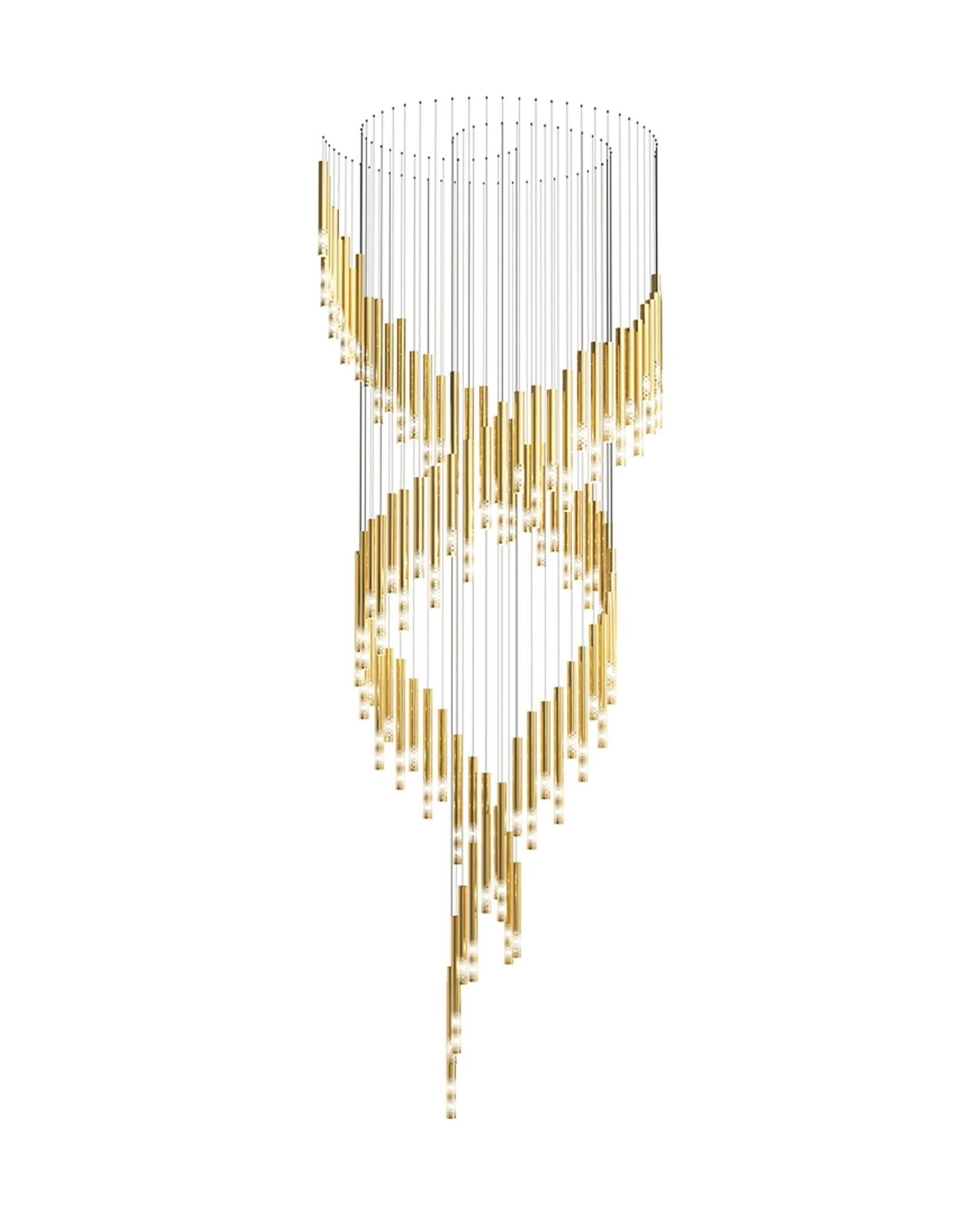 Ovynira Chandelier Tige en Or - Neutralighting