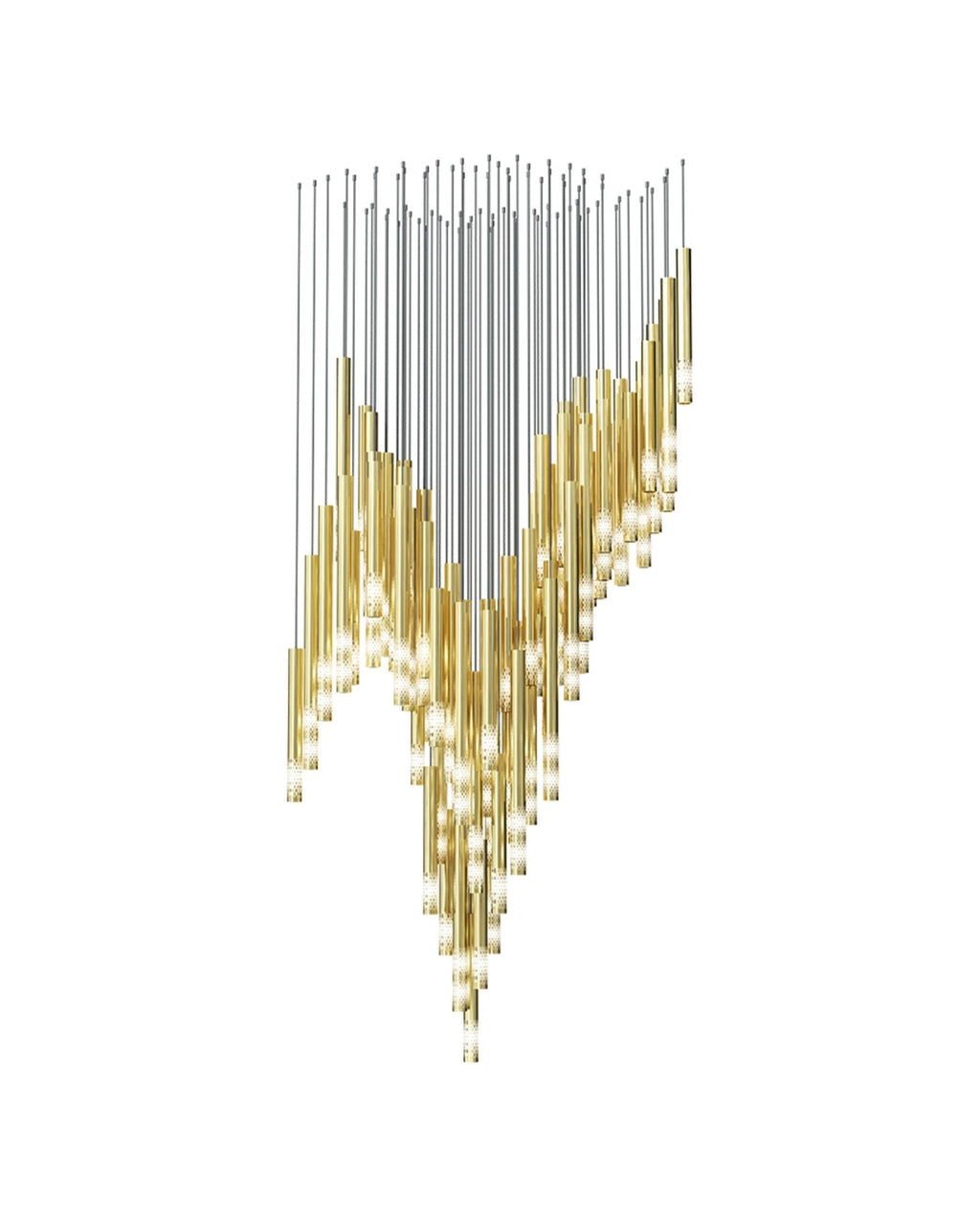 Ovynira Chandelier Tige en Or - Neutralighting