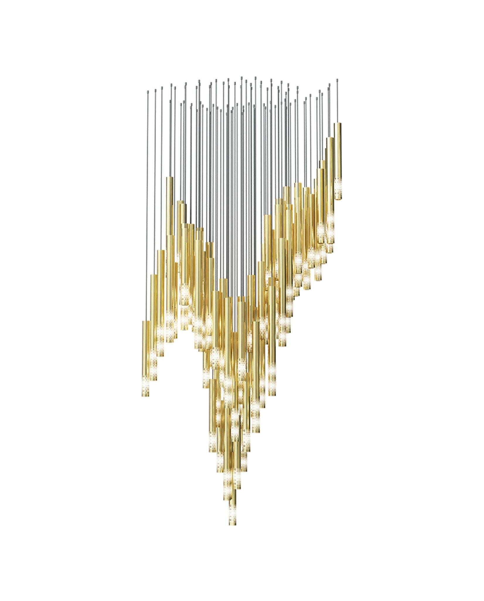 Ovynira Chandelier Tige en Or - Neutralighting