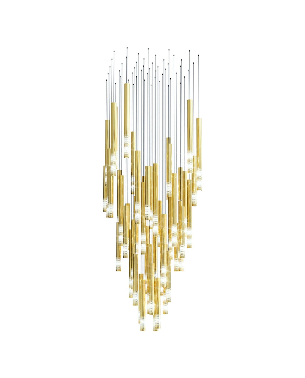 Ovynira Chandelier Tige en Or - Neutralighting