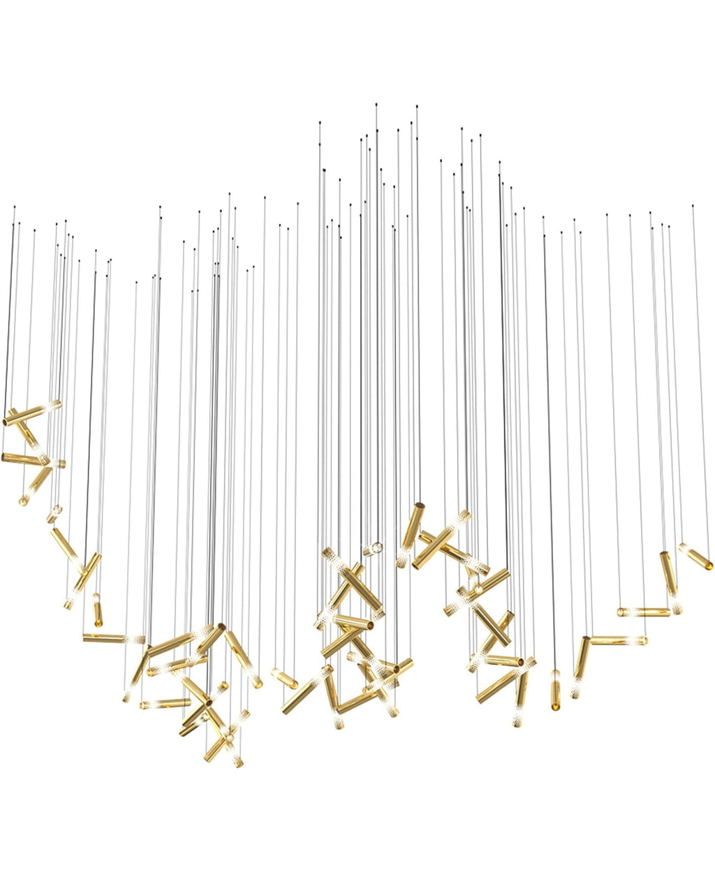 Ovynira Chandelier Tige en Or - Neutralighting