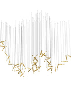 Ovynira Chandelier Tige en Or - Neutralighting