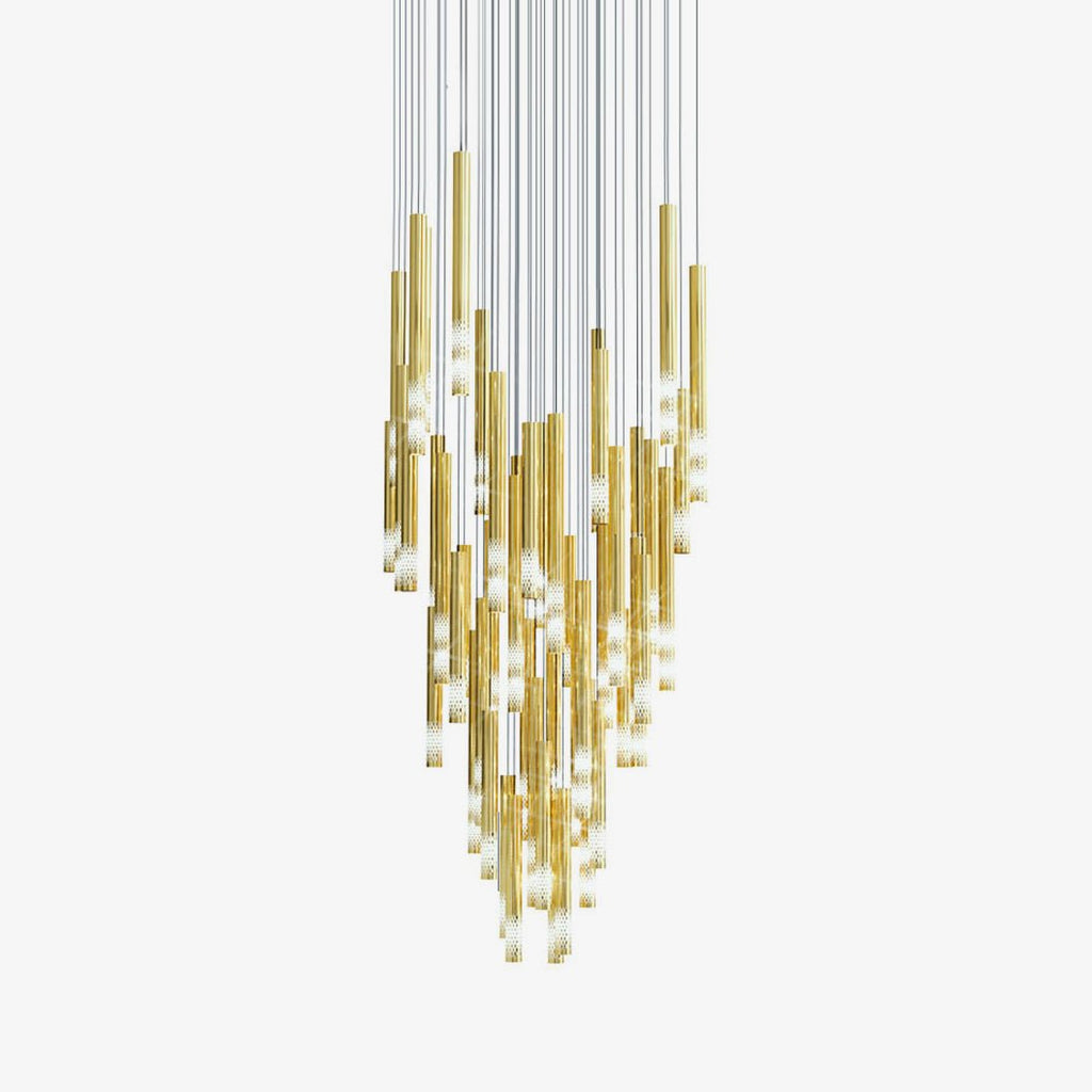 Ovynira Chandelier Tige en Or - Neutralighting