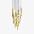 Ovynira Chandelier Tige en Or - Neutralighting