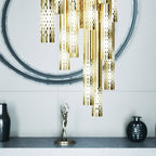 Ovynira Chandelier Tige en Or - Neutralighting