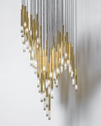 Ovynira Chandelier Tige en Or - Neutralighting