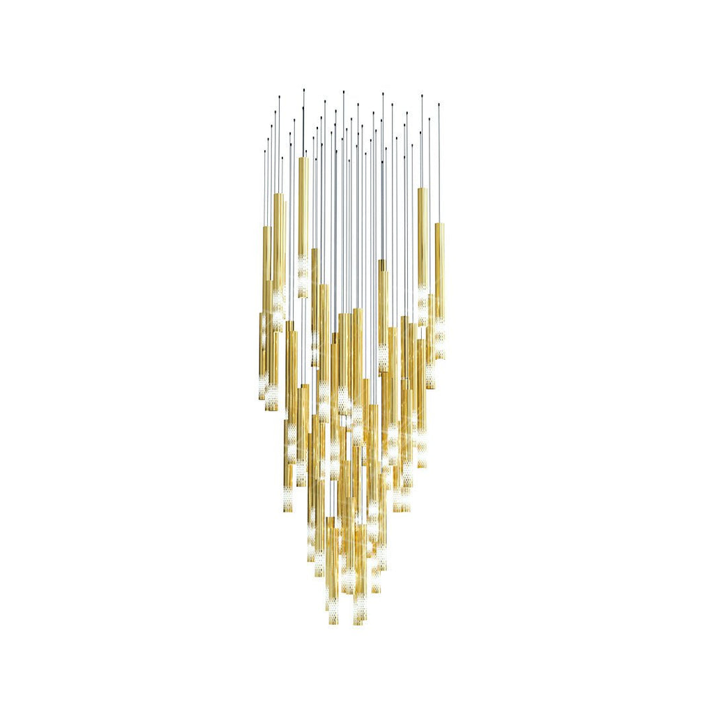 Ovynira Chandelier Tige en Or - Neutralighting