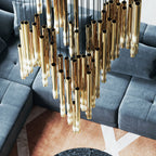 Ovynira Chandelier Tige en Or - Neutralighting