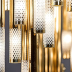Ovynira Chandelier Tige en Or - Neutralighting