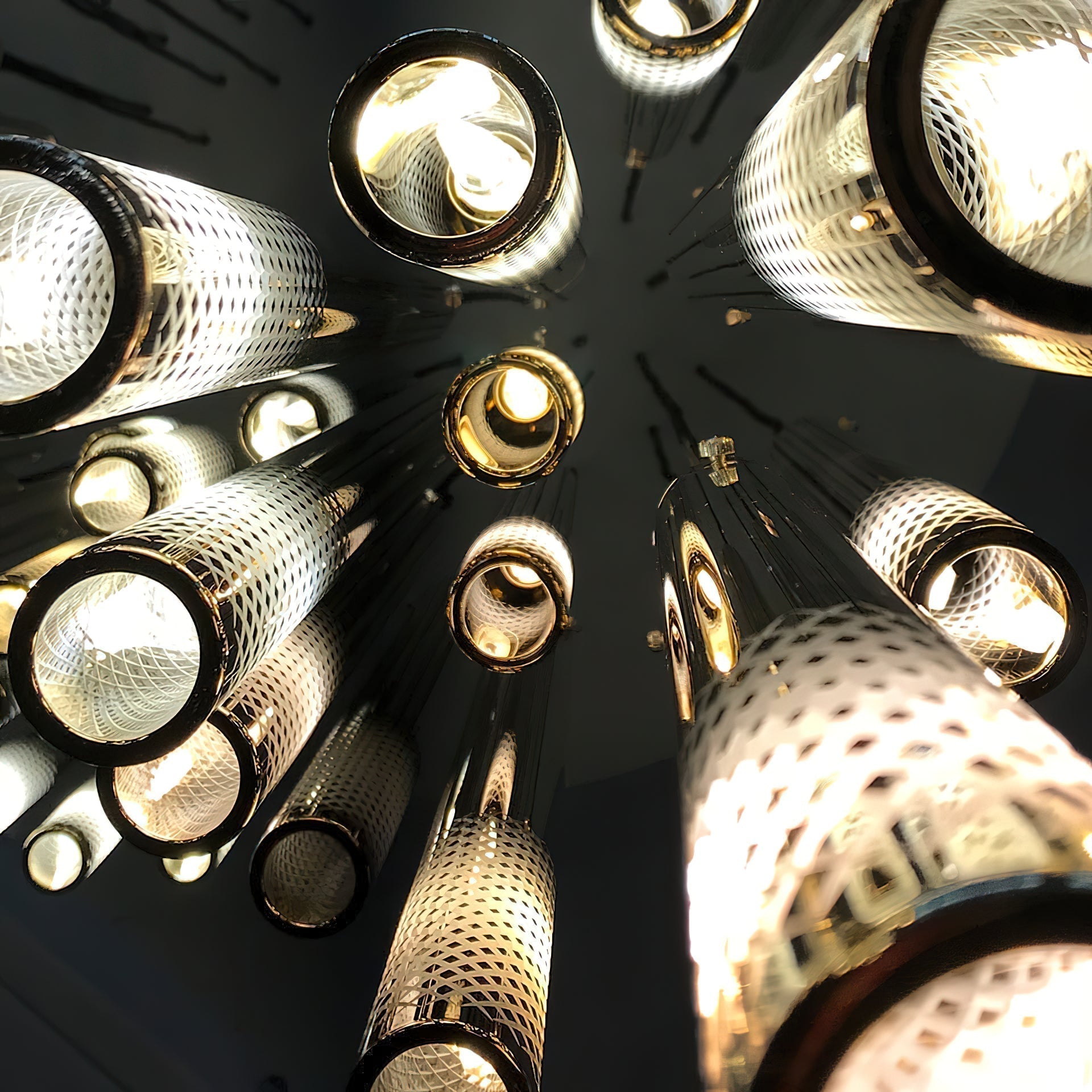 Ovynira Chandelier Tige en Or - Neutralighting