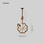 Epoch Suspension LED Rétro en Métal Noir/Barre de Corde/Salon - Neutralighting