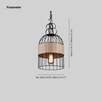 Epoch Design LED Cage à Oiseaux Suspension Métal/Corde Café/Bar/Restaurant - Neutralighting