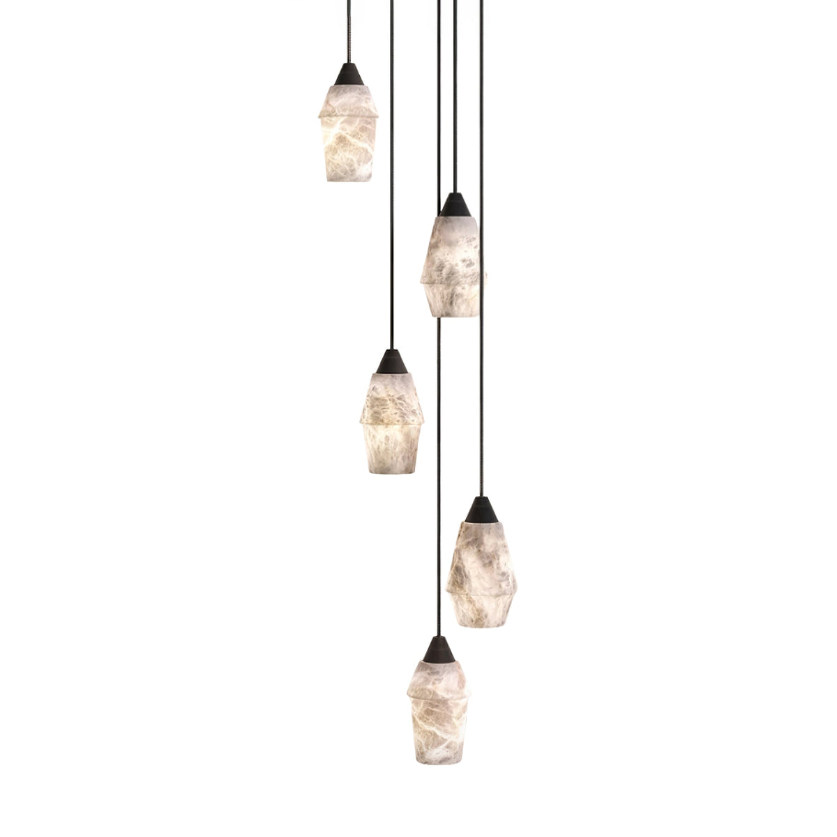 Ostara Suspension Laiton Albâtre - Neutralighting