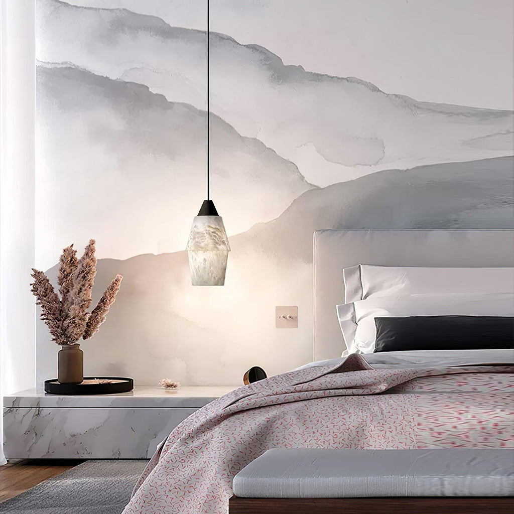 Ostara Suspension Laiton Albâtre - Neutralighting