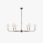Silva Lustre Orientable Vintage, Métal/Acrylique, Noir/Blanc/Laiton, Salon - Neutralighting