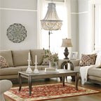 Silva Suspension Irrégulière Vintage Luxe, Métal/Bois, Vieux Blanc, Salon - Neutralighting