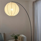 Ritta Suspension sphérique Minimaliste Métal/Tissu Blanc Salon - Neutralighting