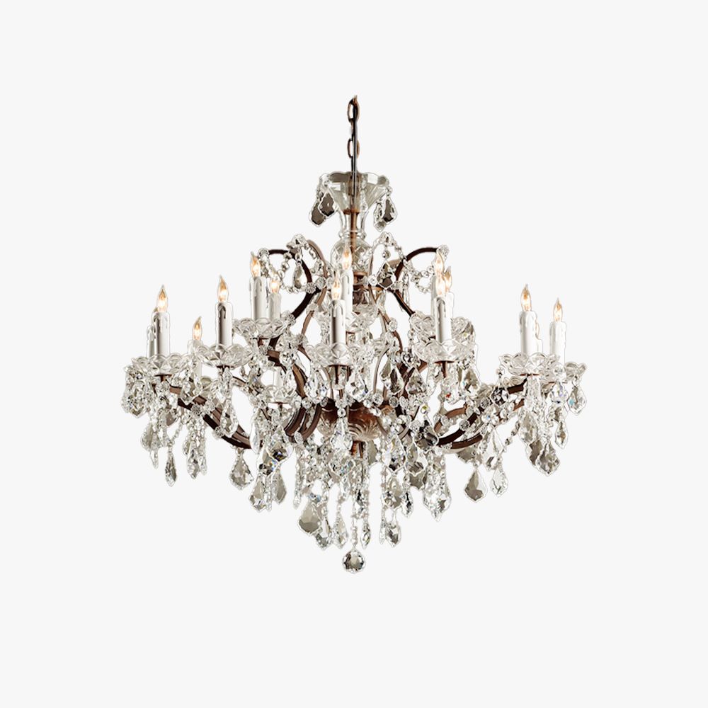 Silva Lustre décoratif Moderne, Métal/Cristal, Rouille, Salon - Neutralighting