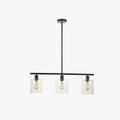 Arisha Minimaliste Industriel LED Lustre Noir Métal Cuisine Salon - Neutralighting