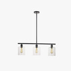 Arisha Minimaliste Industriel LED Lustre Noir Métal Cuisine Salon - Neutralighting
