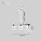 Arisha Minimaliste Industriel LED Lustre Noir Métal Cuisine Salon - Neutralighting