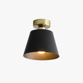Arisha Cylindrique Métal Plafonnier Noir/Blanc Salle À Manger - Neutralighting