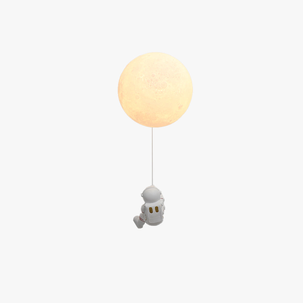 Aria Lune LED Applique Murale Blanc Résine Chambre Des Enfants - Neutralighting