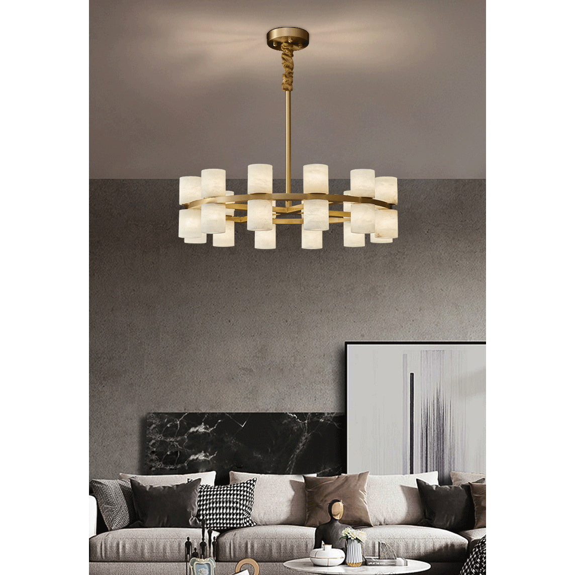 Etalir Postmodern Luxe Albâtre Lustre - Neutralighting