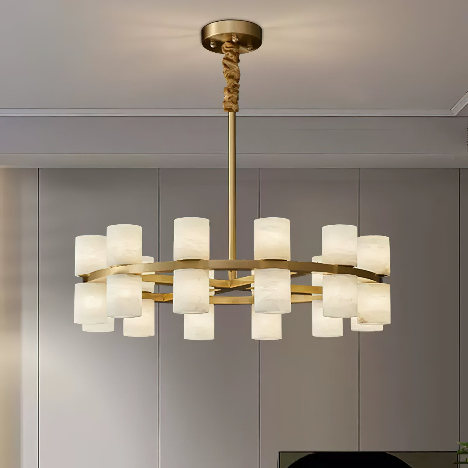 Etalir Postmodern Luxe Albâtre Lustre - Neutralighting