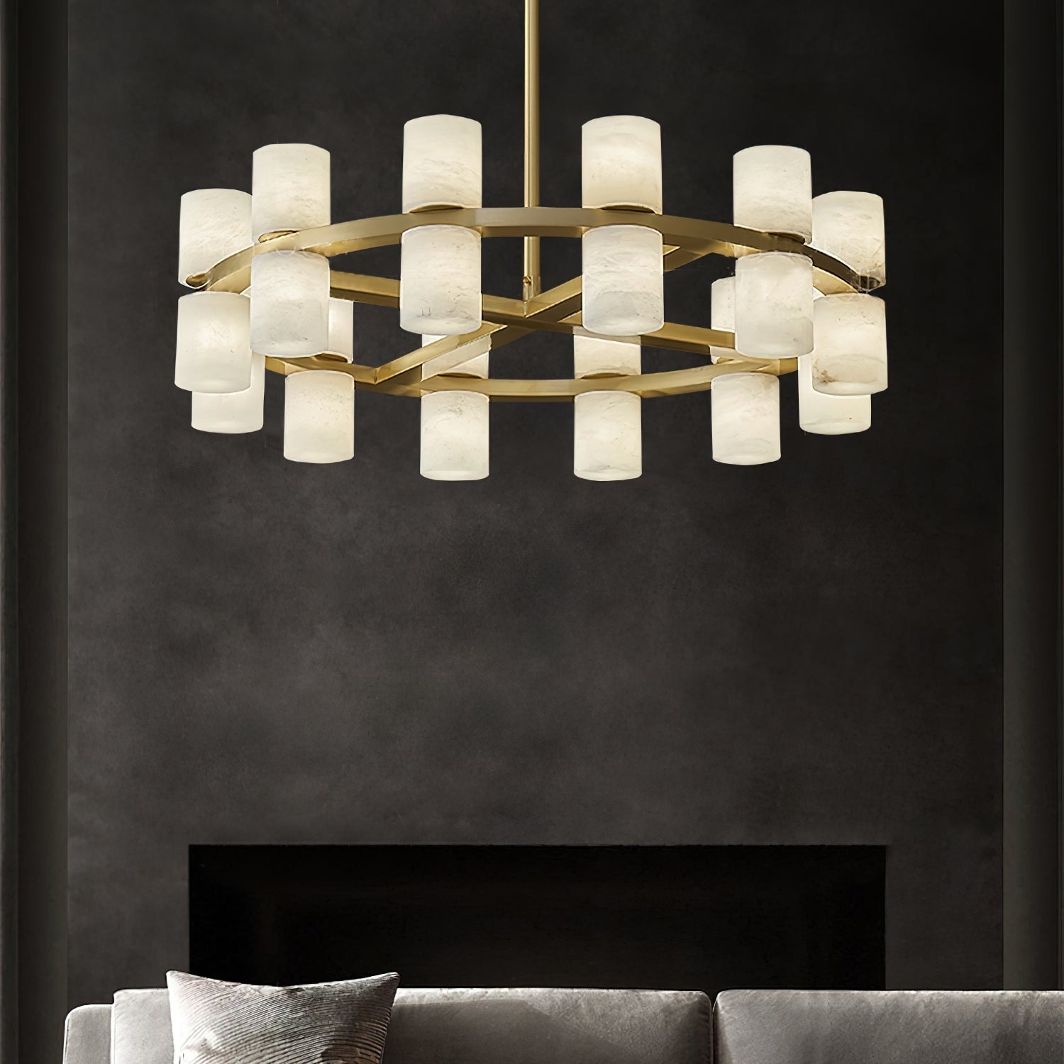 Etalir Postmodern Luxe Albâtre Lustre - Neutralighting