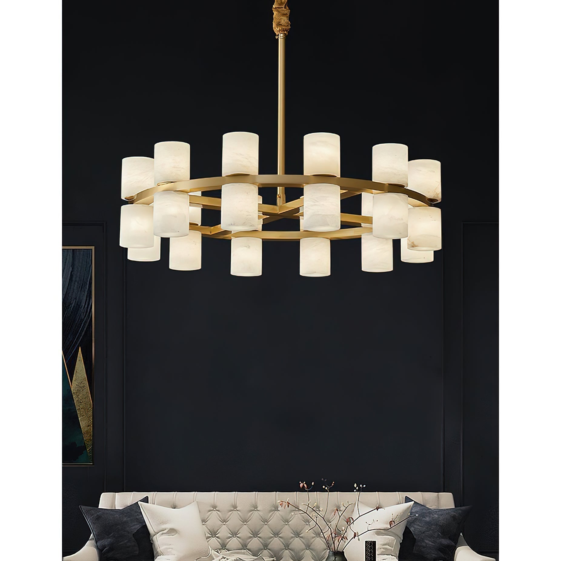 Etalir Postmodern Luxe Albâtre Lustre - Neutralighting