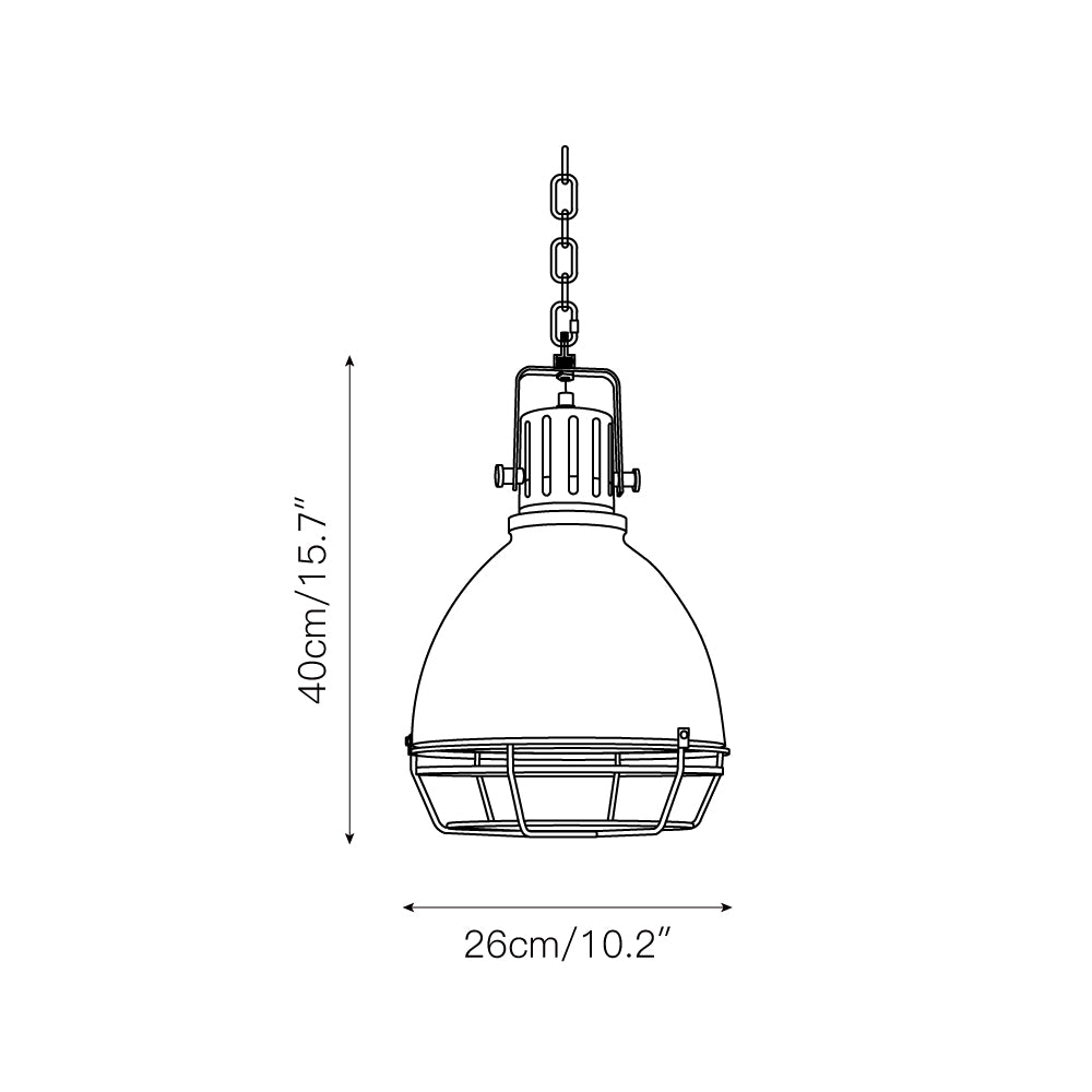 Evvynen Ancien Industriel Métal Suspension - Neutralighting