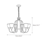 Caraeara Postmodern Luxe Verre Lustre - Neutralighting