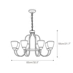 Caraeara Postmodern Luxe Verre Lustre - Neutralighting