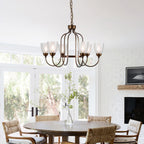 Caraeara Postmodern Luxe Verre Lustre - Neutralighting