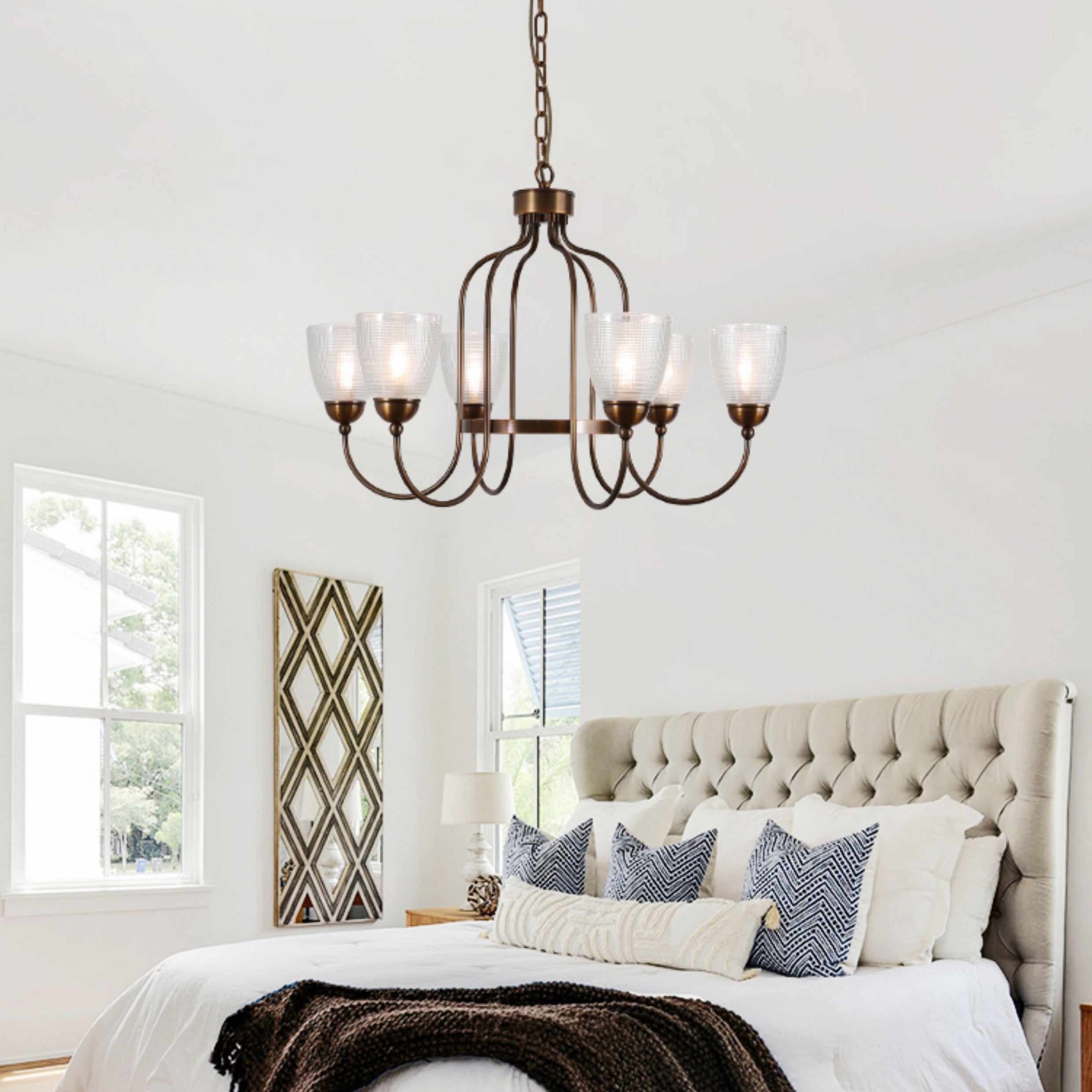 Caraeara Postmodern Luxe Verre Lustre - Neutralighting