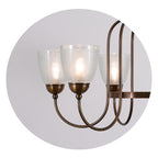 Caraeara Postmodern Luxe Verre Lustre - Neutralighting