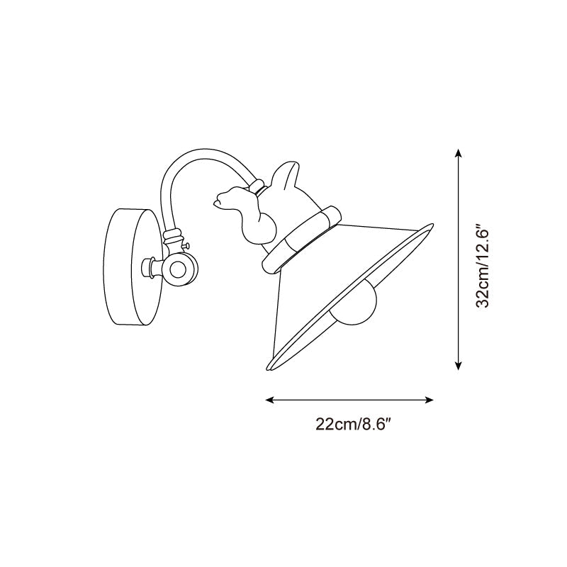 Taily Applique Murale Chien Plongeur - Neutralighting