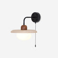Solaro Applique Murale Travertin Interrupteur à Chaîne - Neutralighting
