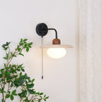 Solaro Applique Murale Travertin Interrupteur à Chaîne - Neutralighting