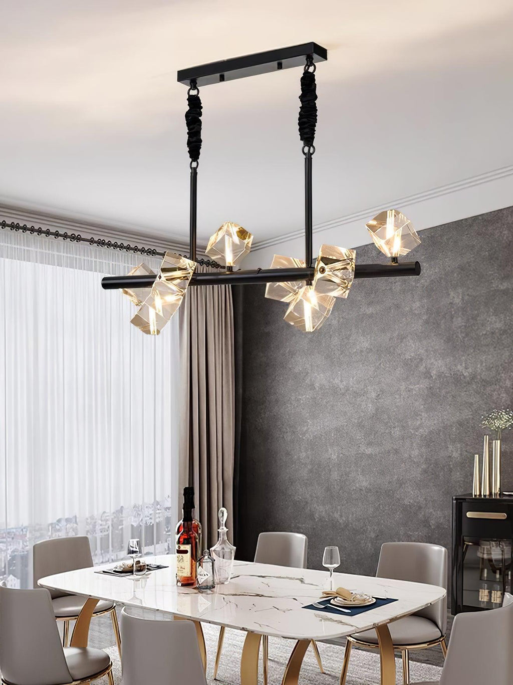 Eurthiel Lustre Pendentif Cristal Luxe - Neutralighting