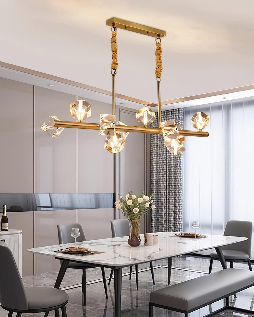 Eurthiel Lustre Pendentif Cristal Luxe - Neutralighting