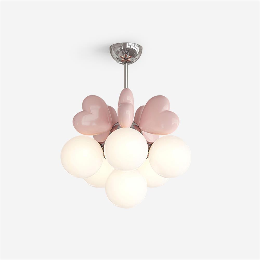 Lustre Cœur Accents Globe Nuances Espiègle Moderne - Neutralighting