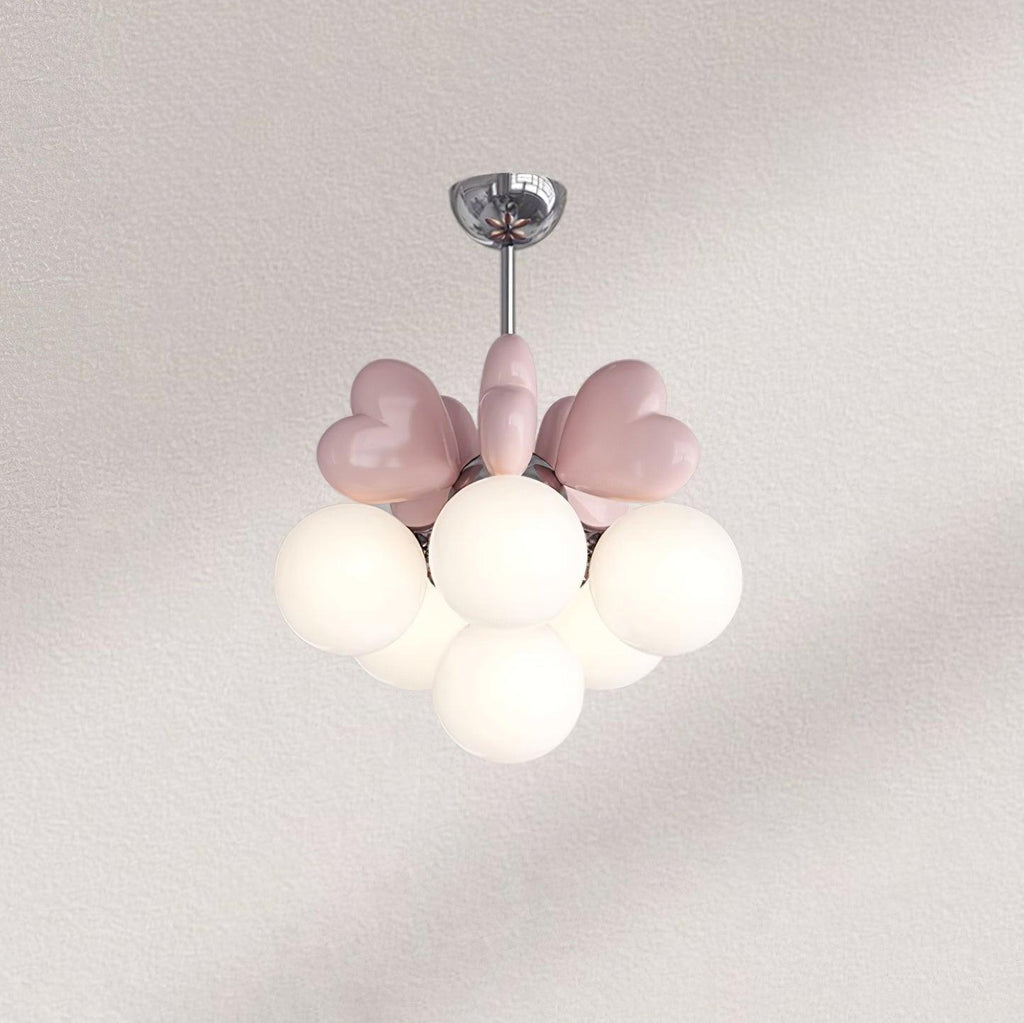 Lustre Cœur Accents Globe Nuances Espiègle Moderne - Neutralighting