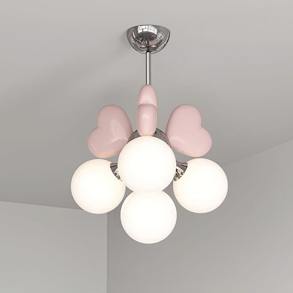 Lustre Cœur Accents Globe Nuances Espiègle Moderne - Neutralighting