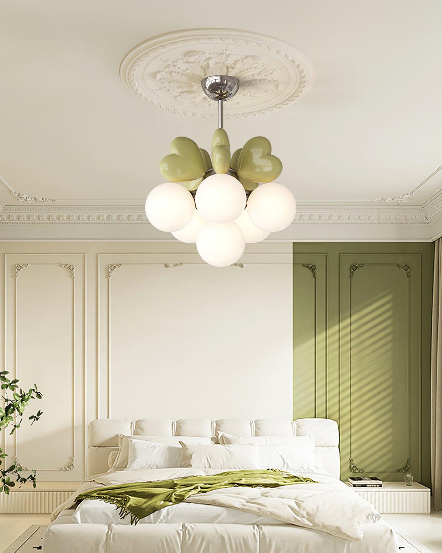 Lustre Cœur Accents Globe Nuances Espiègle Moderne - Neutralighting
