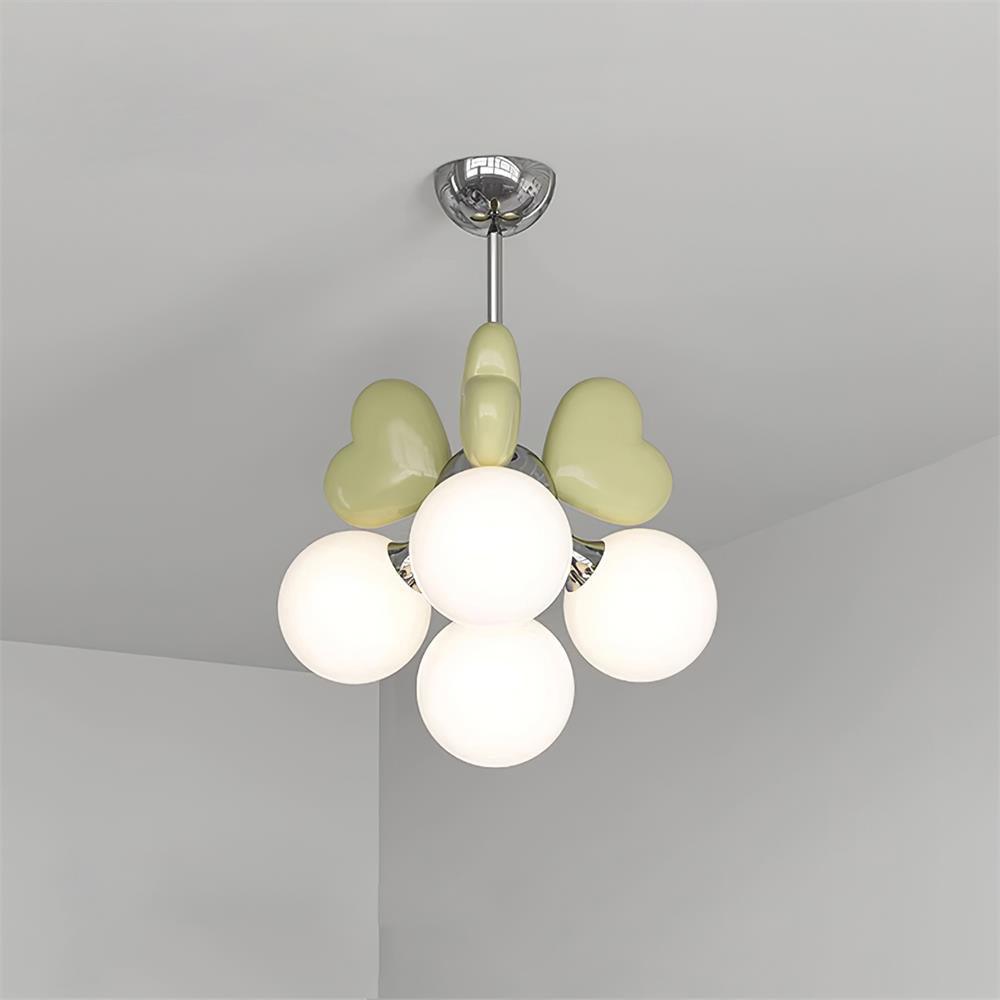 Lustre Cœur Accents Globe Nuances Espiègle Moderne - Neutralighting